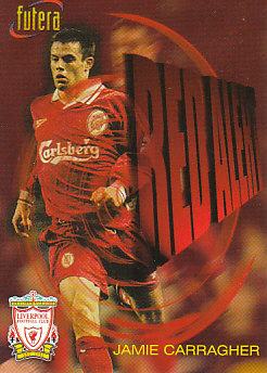 Jamie Carragher Liverpool 1998 Futera Fans' Selection #87